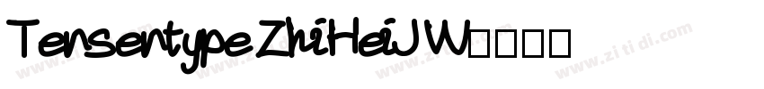 Tensentype ZhiHeiJ W字体转换
